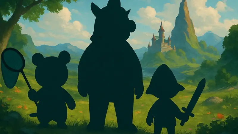 Игровые персонажи из Pokemon Pokopia на фоне пейзажа, символизирующие традицию невыгодных предзаказов.