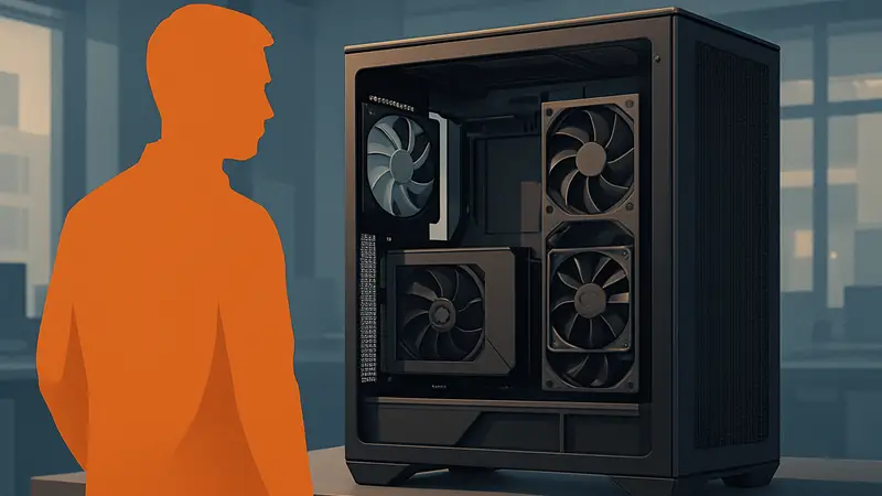 Новый корпус Phanteks для ПК, демонстрирующий дизайн с отдельной камерой для видеокарты.