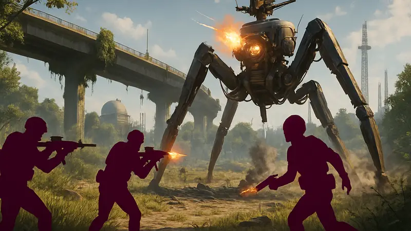 Скриншот из игры ARC Raiders с изображением персонажей и игрового процесса