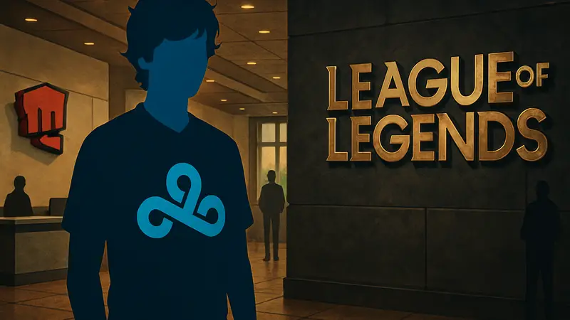 Метеос в форме киберспортивной команды Cloud9 или 100 Thieves, логотип League of Legends, Meteos в Riot Games.
