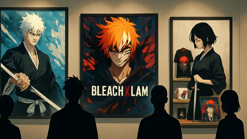 Арт-шоукейс Bleach x LAM, аниме "Блич", мерчендайз.