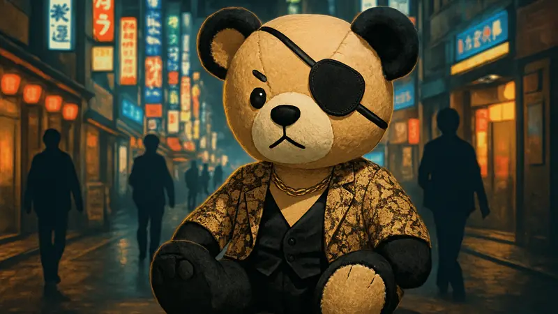 Плюшевый медведь Sega Labbies в образе Горо Мадзимы из игры Yakuza.