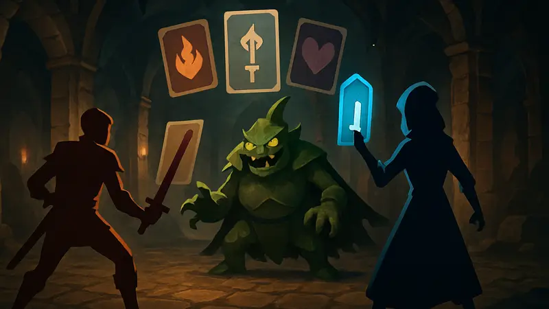 Slay the Spire 2 геймплей: персонажи и карточные битвы на фоне подземелья.