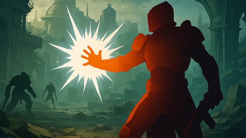 Кадр из Destiny 2, демонстрирующий игровой билд или способности.