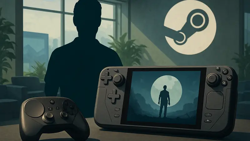 Портативная игровая консоль Steam Deck с геймпадом Steam Controller