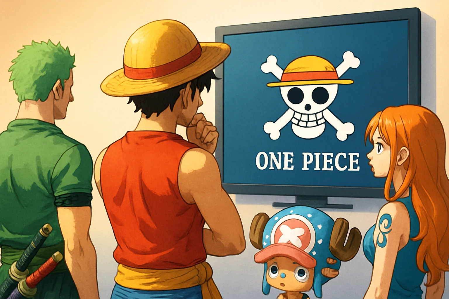 Персонажи из аниме One Piece, символизирующие ожидание ремейка.