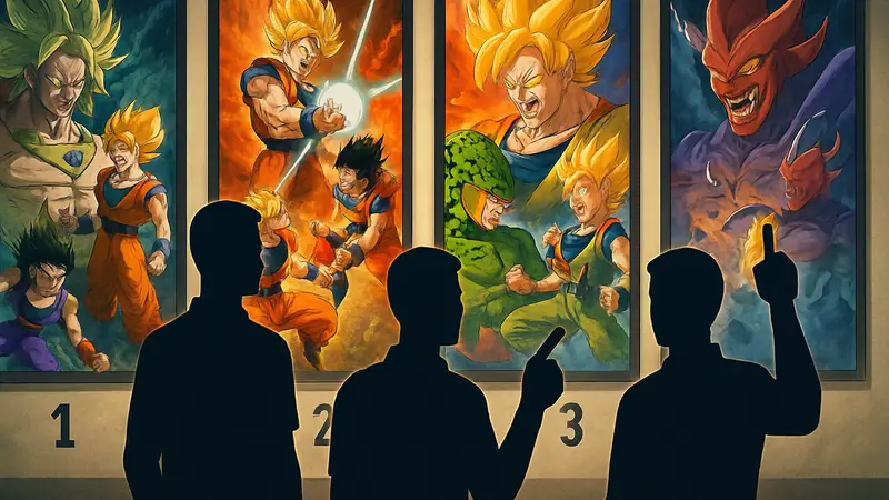 Постеры культовых фильмов Dragon Ball Z 90-х годов, представленные в рейтинге