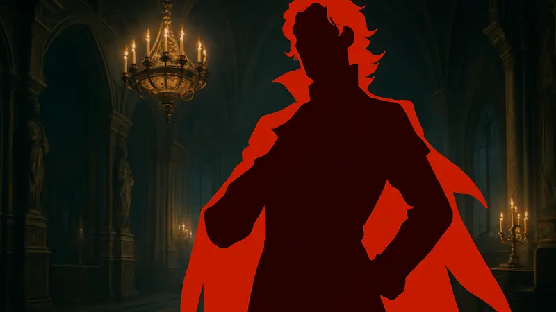 Изображение злодея из JRPG, показывающее его харизматичность и сложный характер