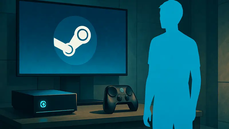 Изображение Steam Machine, Steam Frame и Steam Controller, футуристическое игровое оборудование Valve