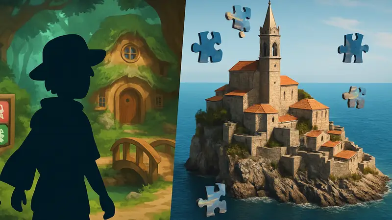 Скриншоты из игр Arranger: A Role-Puzzling Adventure и Puzzling Places