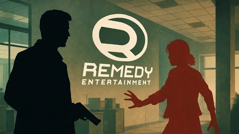 Логотип Remedy Entertainment и персонажи игр Max Payne, Control