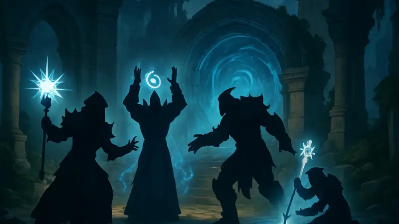 Персонажи-лекари World of Warcraft сражаются в групповом контенте.