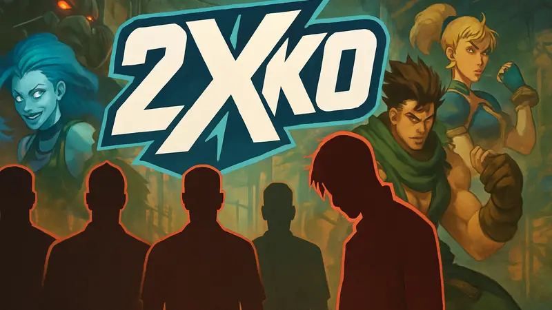 Логотип файтинга 2XKO на фоне персонажей Riot Games. Увольнения разработчиков 2XKO.