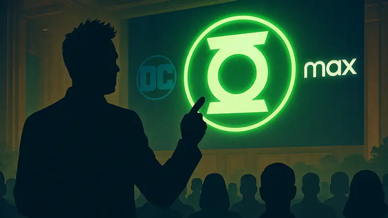 Джеймс Ганн анонсирует дату выхода сериала «Фонари» на HBO Max, логотип DC Comics.