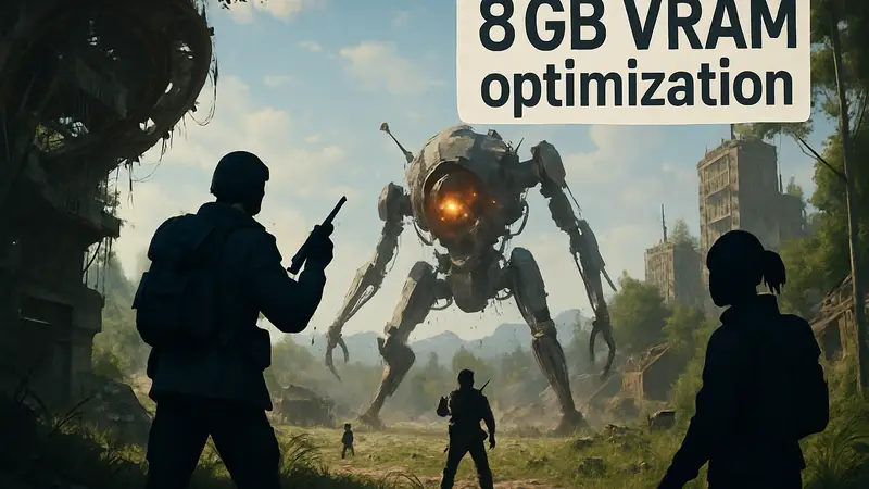 Геймплей Arc Raiders, демонстрирующий впечатляющую графику на фоне сообщения об оптимизации для видеокарт с 8 ГБ VRAM