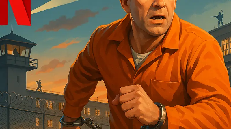 Постер или кадр из нового шестисерийного сериала Netflix 'Free Bert', ставшего мировым хитом января 2026 года.