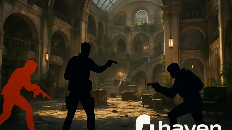 Fairgames: Игровой процесс extraction-шутера на PlayStation 5 и логотип Haven Studios.