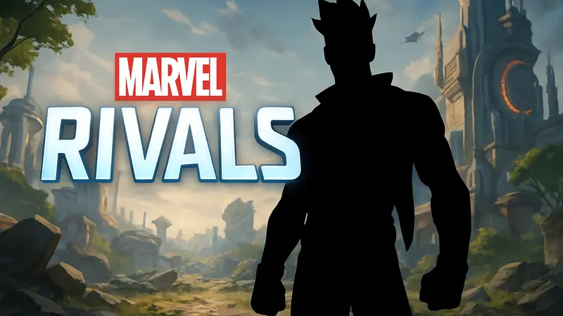Логотип Marvel Rivals с изображением или силуэтом нового персонажа