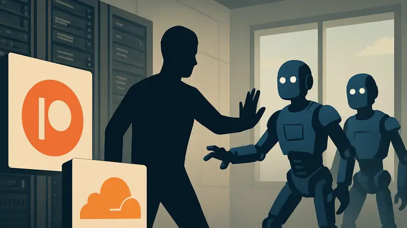 Patreon и Cloudflare блокируют ИИ-ботов для защиты контента авторов от скрапинга.