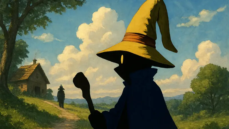 Обложка книги Final Fantasy 9 'Воспоминания Виви и дедушки о небе' с персонажем Виви