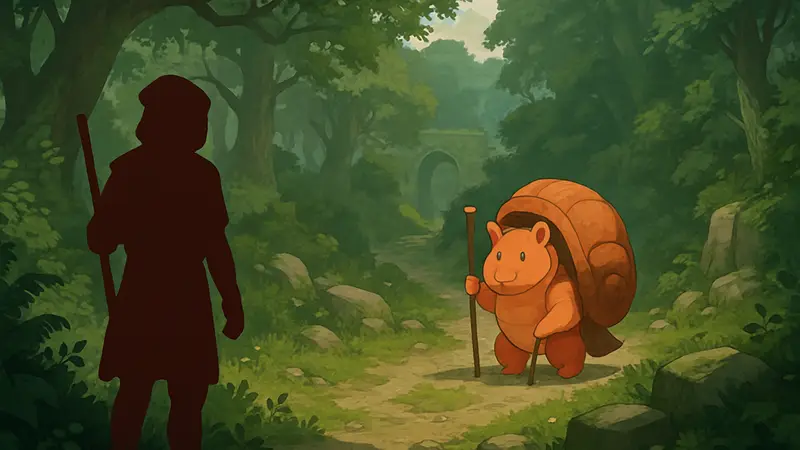 Изображение геймплея загадочной RPG Hermit Pig, лучшей игры в Steam 2026 года.