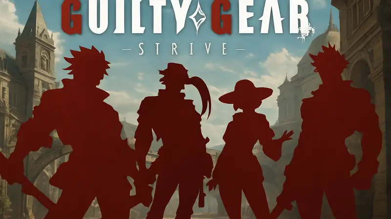 Логотип Guilty Gear Strive и изображение персонажей в анонсе обновления 2.00.