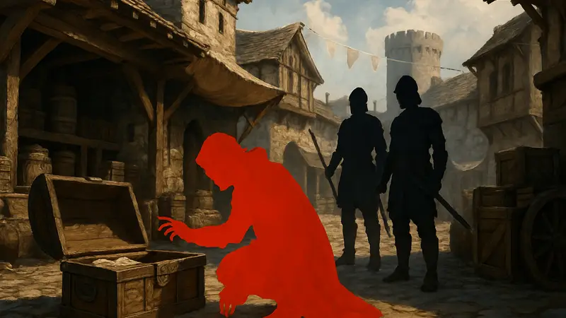 Игровой процесс Crimson Desert: расследование на Соляной торговой заставе.