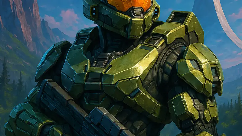 Мастер Чиф из Halo: SPV3 в новой броне, демонстрирующий графические улучшения фанатского расширения.