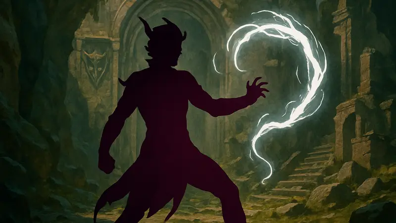 Персонаж Тёмного Соблазна из Baldur's Gate 3 использует мощные способности