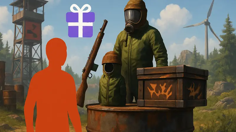 Игровые скины TheBurntPeanut для Rust, получаемые через Twitch Drops.
