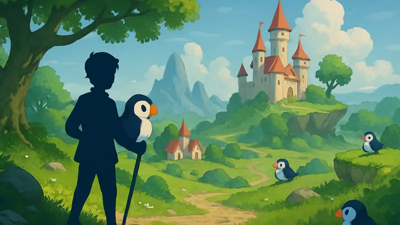 Pufflings: Journey Through a Fantasy World — скриншот или арт из мобильной мердж-пазл игры.