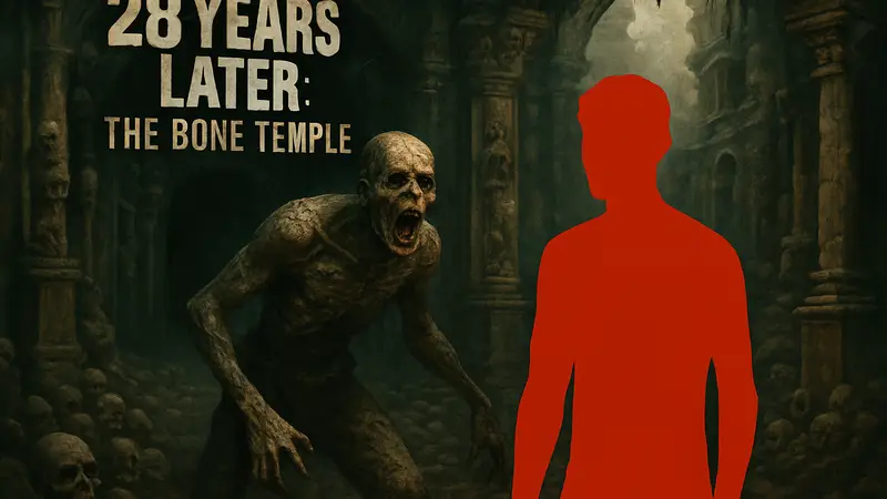 Постер фильма 28 Years Later: The Bone Temple на Netflix, кадр с зомби