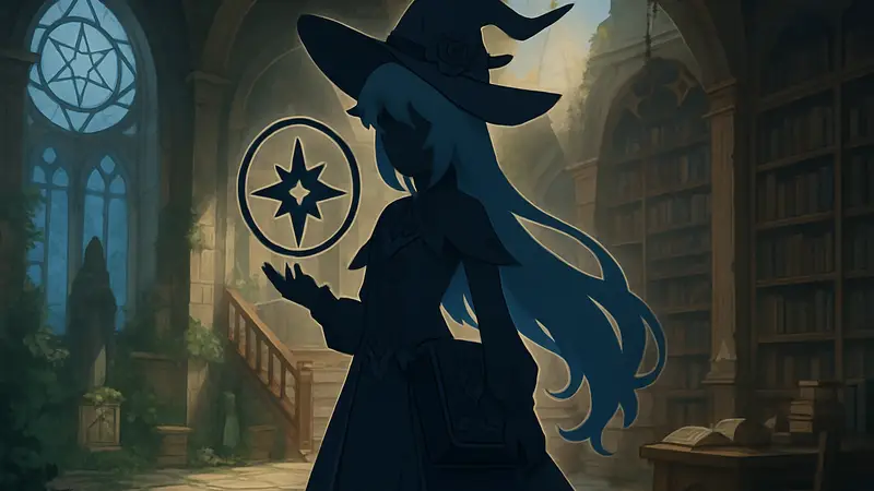 Изображение персонажа Николь Рейн из совета ведьен Хексенциркеля в Genshin Impact