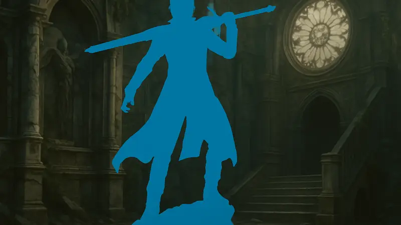 Высокая статуя Данте из игры Devil May Cry 3, созданная X-SOLO Studio, коллекционная фигурка героя