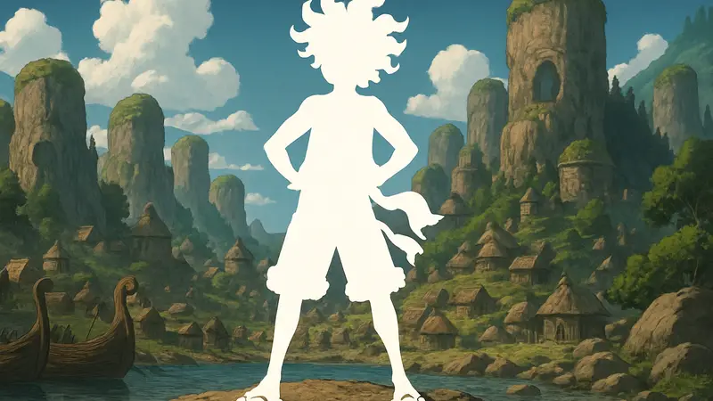 Луффи в форме Бога Солнца Ника из манги One Piece