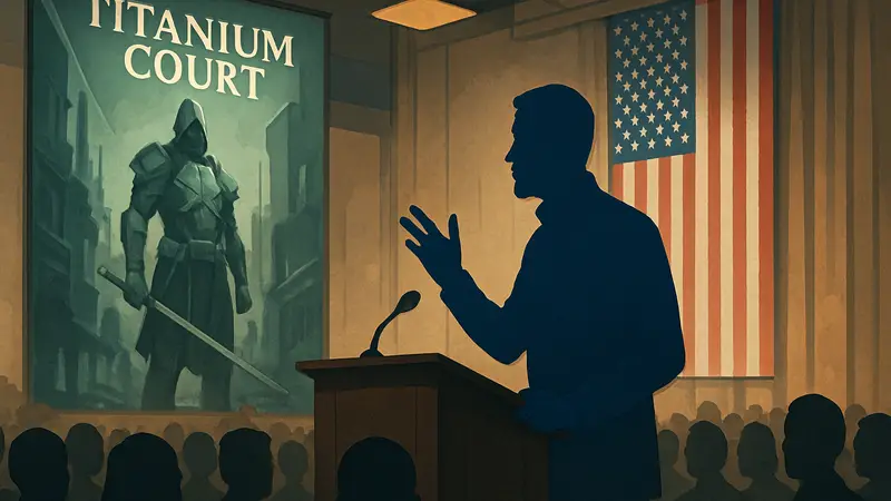 Разработчик Titanium Court А.П. Томпсон на IGF критикует администрацию Трампа.