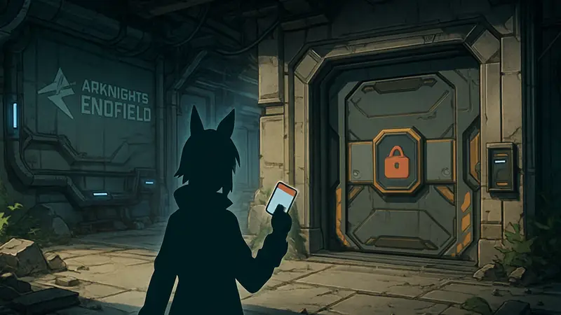 Игровой скриншот из Arknights: Endfield с Изношенной ключ-картой или запертым хранилищем. Гайд по Arknights Endfield.