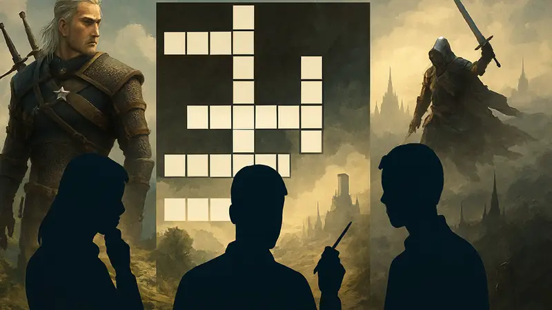 Заголовок GameRant Daily Crossword с вопросами о Ведьмаке и РПГ-игре 2023 года
