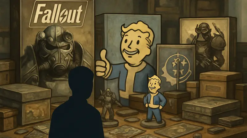 Настольные игры и атрибутика Fallout, большая коллекция за $25