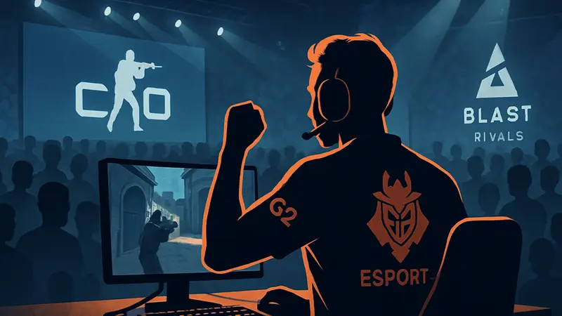 SunPayus из G2 Esports выступает на турнире по CS2