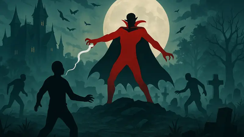 Скриншот геймплея Darklord: Vampire Survival, демонстрирующий вампирскую тематику и элементы выживания.