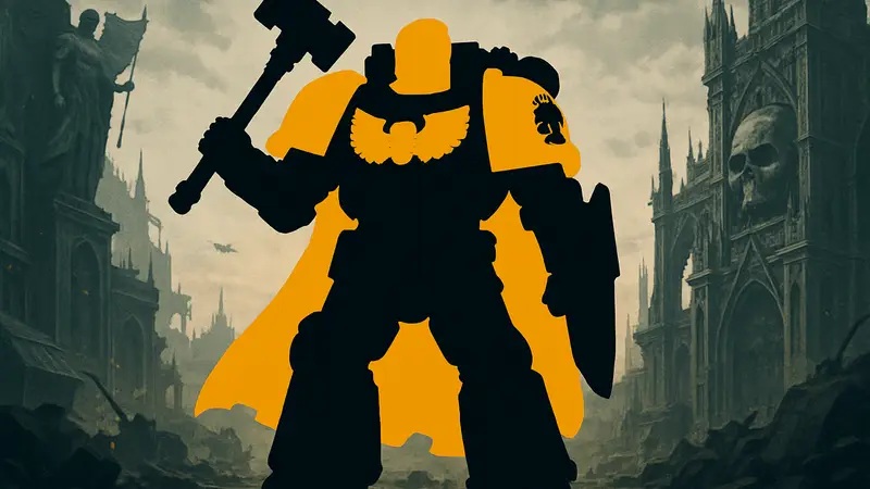 Фигурка Дарната Лисандера JoyToy из Warhammer 40,000, капитан Имперских Кулаков