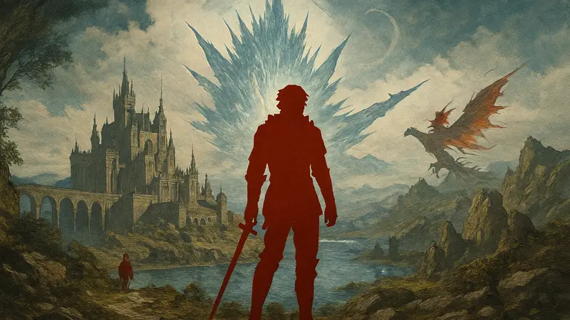 Обложка книги LOGOS: The World of Final Fantasy XVI с элементами дизайна игры