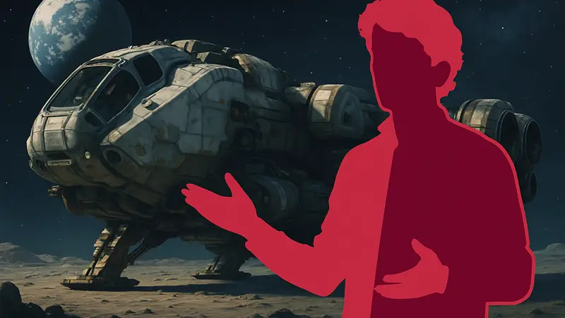 Тодд Говард из Bethesda объясняет концепцию New Game Plus в Starfield на фоне космического корабля.