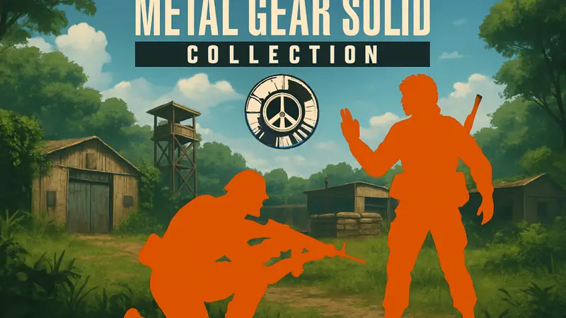 Логотип Metal Gear Solid Collection с элементами Peace Walker, онлайн ко-оп