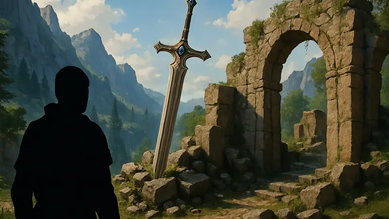 Меч Праведный Вердикт в игре Crimson Desert, скриншот локации.