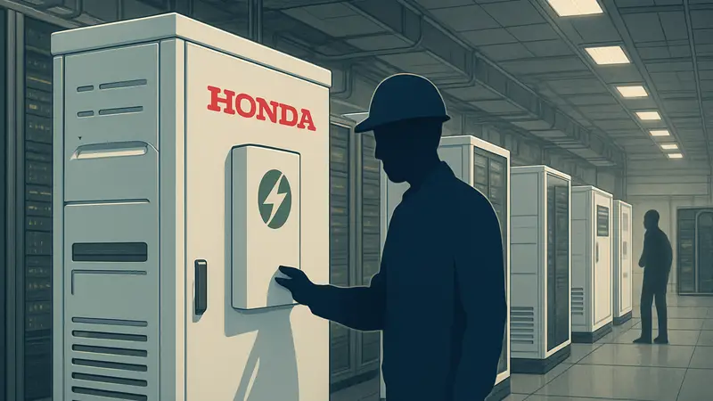 Honda производит батареи для дата-центров, технологии хранения энергии, инновации в энергетике