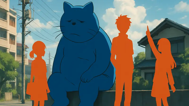 Ключевой арт аниме Reiwa no Dara-san. Изображение главных персонажей из аниме-сериала.