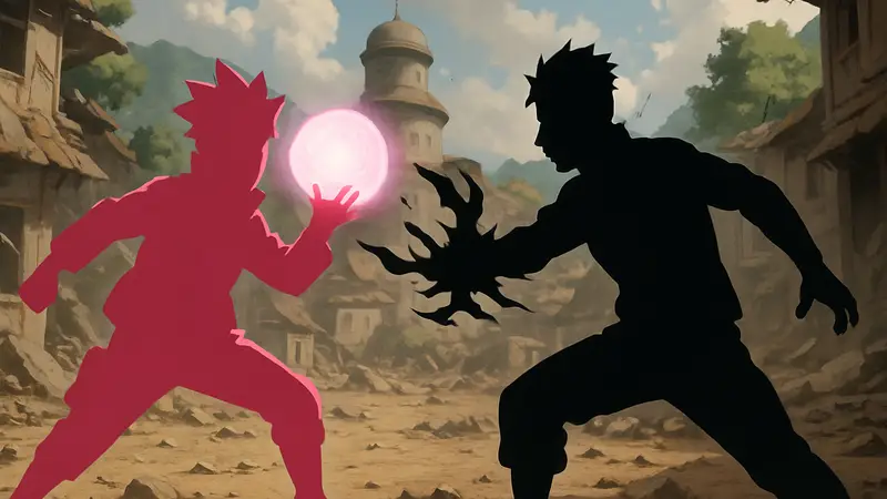 Боруто и Каваки используют запретные дзюцу из «Two Blue Vortex» в битве.