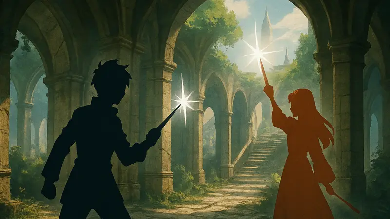 Персонажи аниме Wistoria: Wand and Sword с магическими палочками